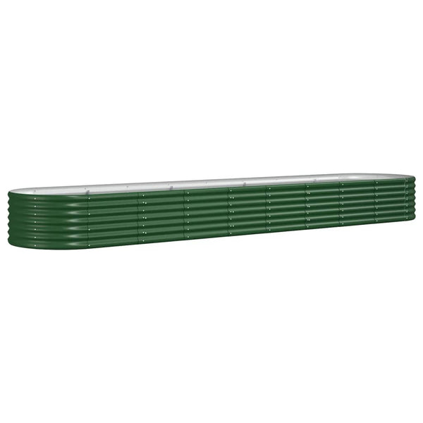 Verzinktes Stahl Hochbeet, 368cm, Grün