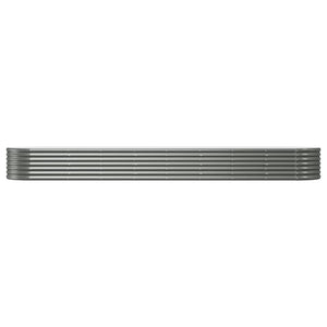 Verzinktes Stahl Hochbeet, 368 cm, Grau