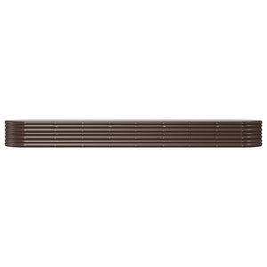 vidaXL Carré potager en acier galvanisé 368x80x36 cm Marron