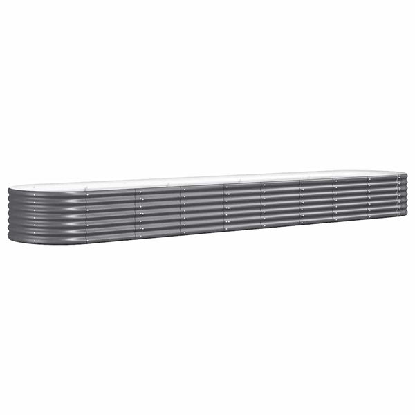 Hochbeet Anthrazit 368x80x36 cm Verzinkt