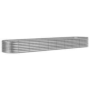 Verzinktes Stahl Hochbeet, 368 cm, Silber