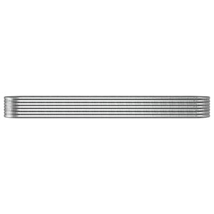 Verzinktes Stahl Hochbeet, 368 cm, Silber