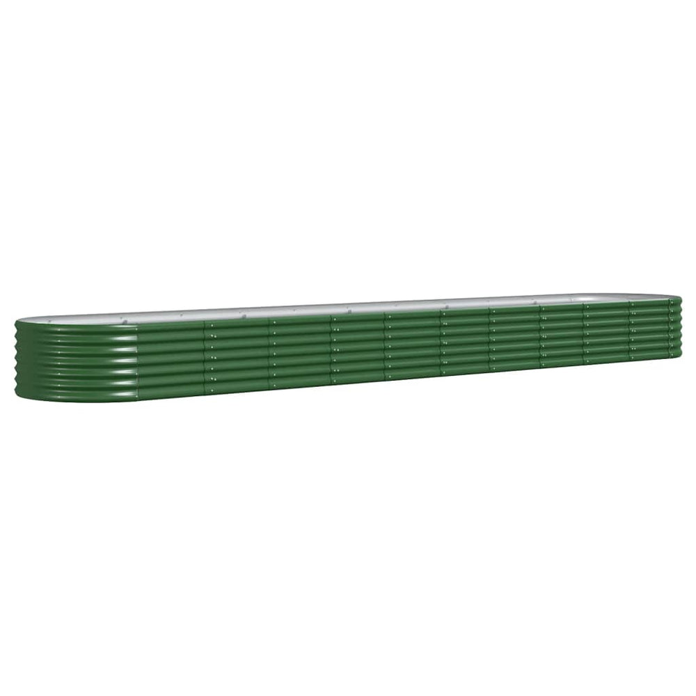 Verzinktes Stahl Hochbeet, 440 cm, Grün