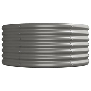 Verzinktes Stahl Hochbeet, 440 cm, Grau