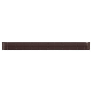Verzinktes Stahl Hochbeet, 440 cm, Braun