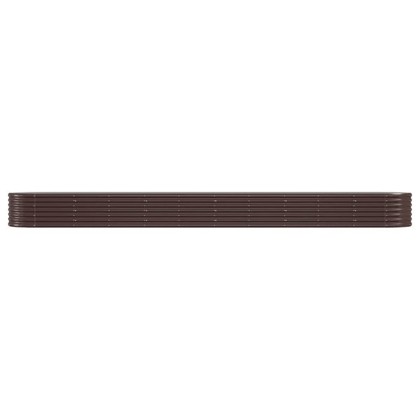 Verzinktes Stahl Hochbeet, 440 cm, Braun