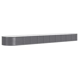 Anthrazit Hochbeet aus verzinktem Stahl 440 cm