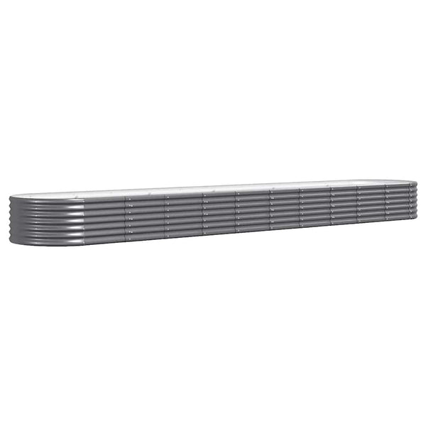 Anthrazit Hochbeet aus verzinktem Stahl 440 cm