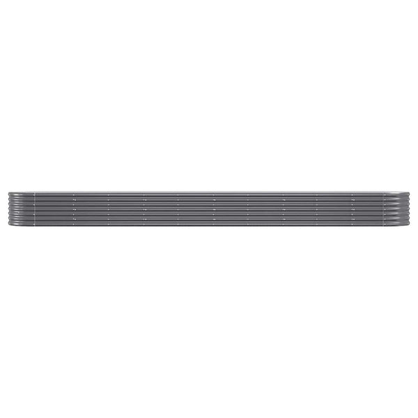 Anthrazit Hochbeet aus verzinktem Stahl 440 cm