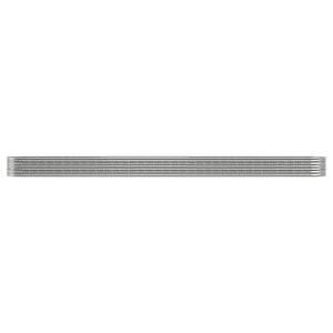 Verzinktes Stahl Hochbeet 440cm Silber
