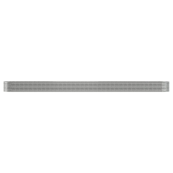 Verzinktes Stahl Hochbeet 440cm Silber