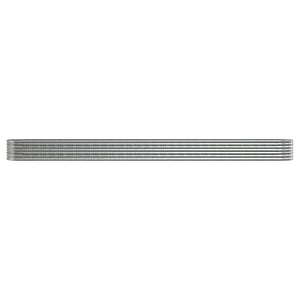 Verzinktes Stahl Hochbeet, 512x80x36cm, Silber
