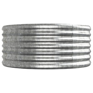 Verzinktes Stahl Hochbeet, 512x80x36cm, Silber