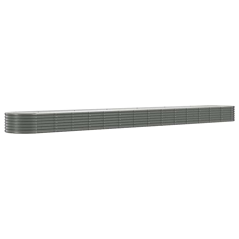 Verzinktes Stahl Hochbeet, 620 cm, Grau