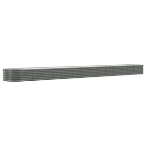 Verzinktes Stahl Hochbeet, 620 cm, Grau