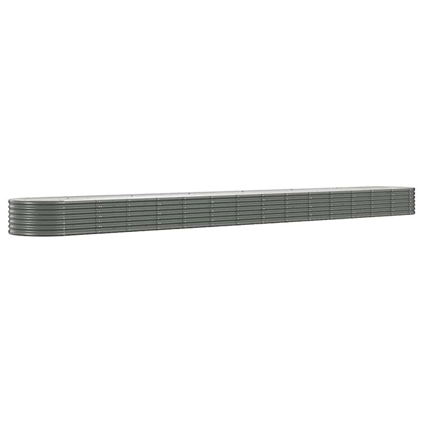 Verzinktes Stahl Hochbeet, 620 cm, Grau