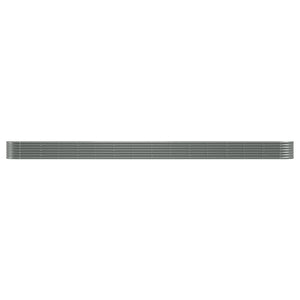 Verzinktes Stahl Hochbeet, 620 cm, Grau