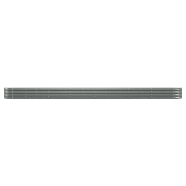 Verzinktes Stahl Hochbeet, 620 cm, Grau