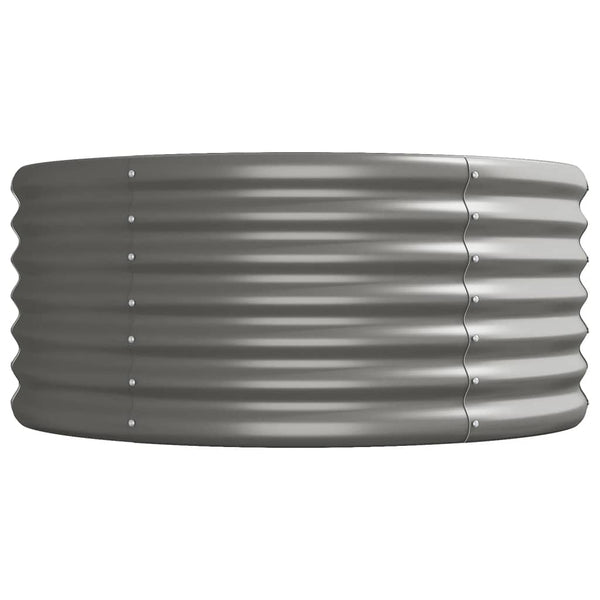 Verzinktes Stahl Hochbeet, 620 cm, Grau