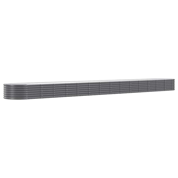 Verzinktes Stahl Hochbeet Anthrazit 620x80x36 cm