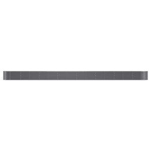 Verzinktes Stahl Hochbeet Anthrazit 620x80x36 cm