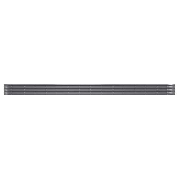 Verzinktes Stahl Hochbeet Anthrazit 620x80x36 cm