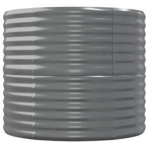 vidaXL Jardinière surélevée en acier galvanisé 152x80x68 cm Gris