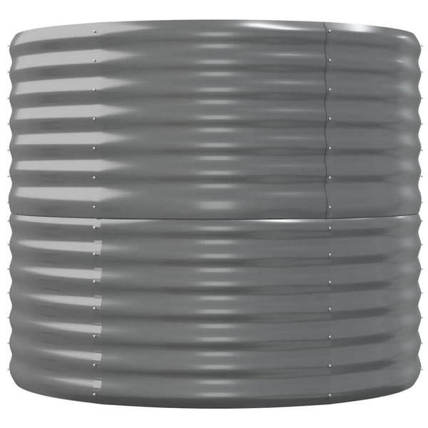 vidaXL Jardinière surélevée en acier galvanisé 152x80x68 cm Gris