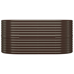 Verzinktes Stahl Hochbeet Braun 152x80x68cm