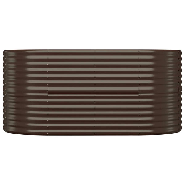 Verzinktes Stahl Hochbeet Braun 152x80x68cm