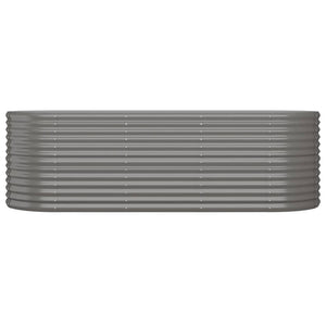 Verzinktes Stahl Hochbeet 224x80x68cm Grau