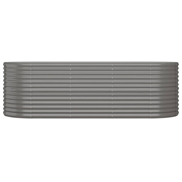 Verzinktes Stahl Hochbeet 224x80x68cm Grau