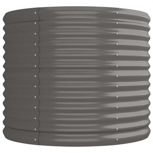 Verzinktes Stahl Hochbeet 224x80x68cm Grau