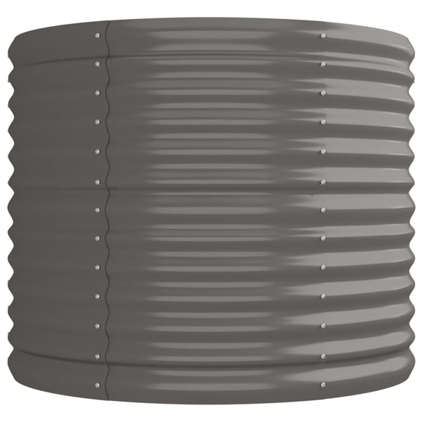 Verzinktes Stahl Hochbeet 224x80x68cm Grau