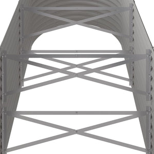 Verzinktes Stahl Hochbeet 224x80x68cm Grau