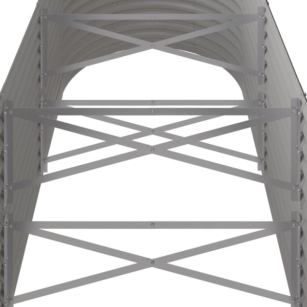 Verzinktes Stahl Hochbeet 224x80x68cm Grau
