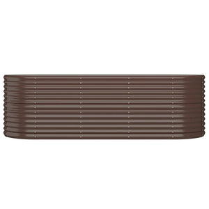 Verzinktes Stahl Hochbeet, 224 cm, Braun