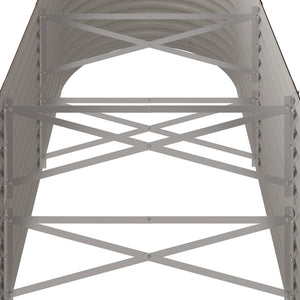 Verzinktes Stahl Hochbeet, 224 cm, Braun
