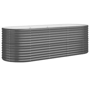 Hochbeet Anthrazit 224x80x68 cm Verzinkt