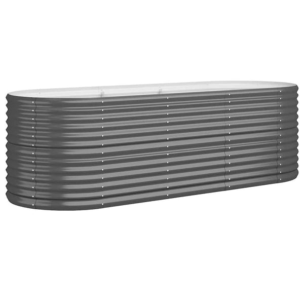Hochbeet Anthrazit 224x80x68 cm Verzinkt