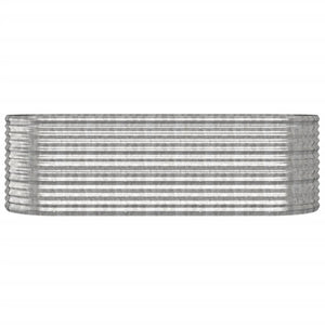 vidaXL Jardinière surélevée Acier galvanisé 224x80x68 cm Argenté