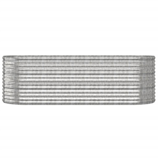 vidaXL Jardinière surélevée Acier galvanisé 224x80x68 cm Argenté