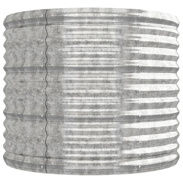 vidaXL Jardinière surélevée Acier galvanisé 224x80x68 cm Argenté