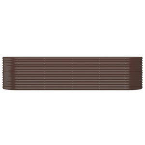 Verzinktes Stahl Hochbeet, 296 cm, Braun