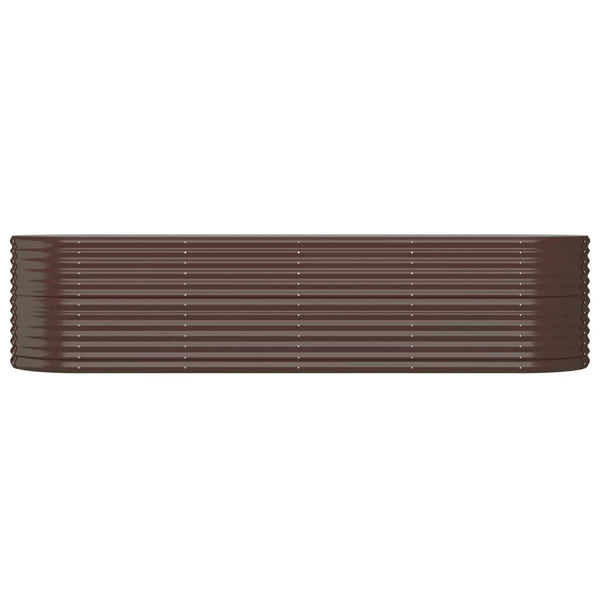 Verzinktes Stahl Hochbeet, 296 cm, Braun