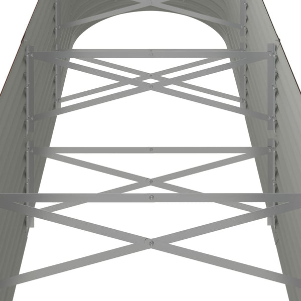 Verzinktes Stahl Hochbeet, 296 cm, Braun