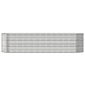 Verzinktes Stahl Hochbeet, 296 cm, Silber