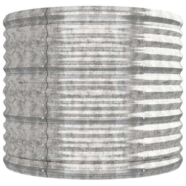 Verzinktes Stahl Hochbeet, 296 cm, Silber