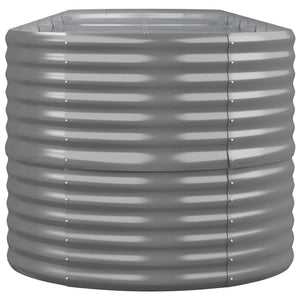 Verzinktes Stahl Hochbeet, 368 cm, Grau