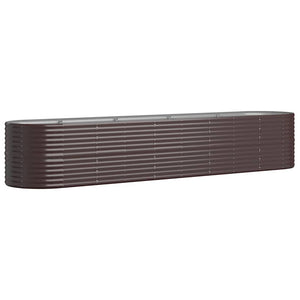 Verzinktes Stahl Hochbeet, 368 cm, Braun